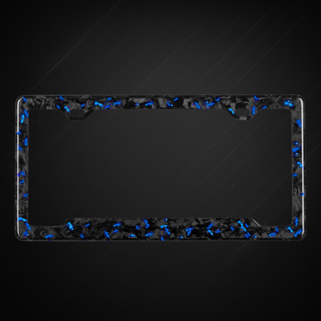 Carbon Shard Blue License Plate™